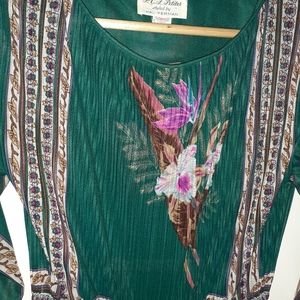 Gorgeous vintage cinch-waist long sleeve dress by Hal Ferman, PCF Petites